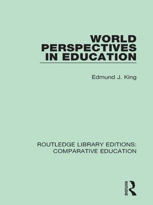 cover image of World Perspectives in Education